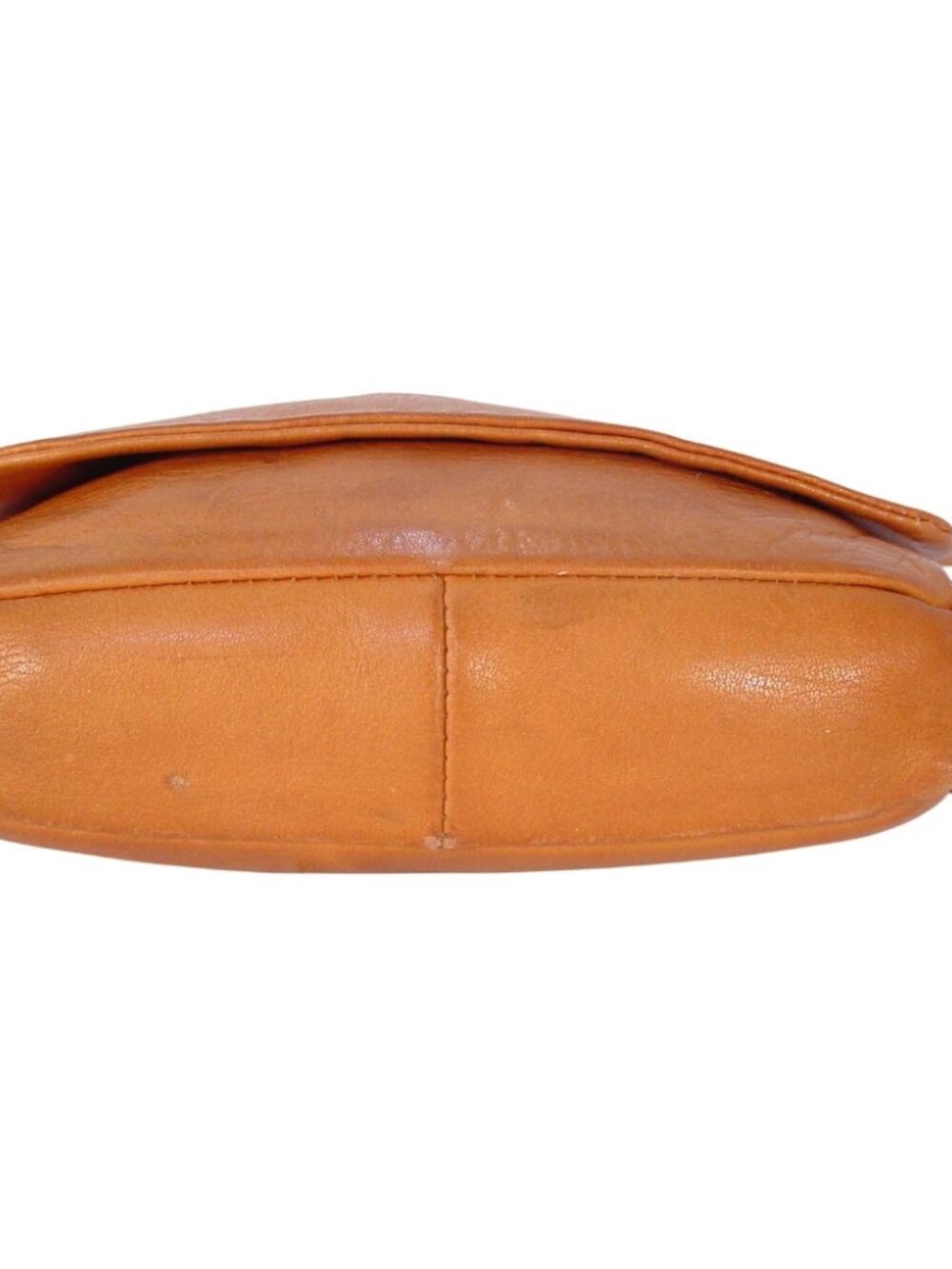 JULIA DUREN $150 Vintage Tan Leather Crossbody Bag - Made in USA - Picture 5 of 9